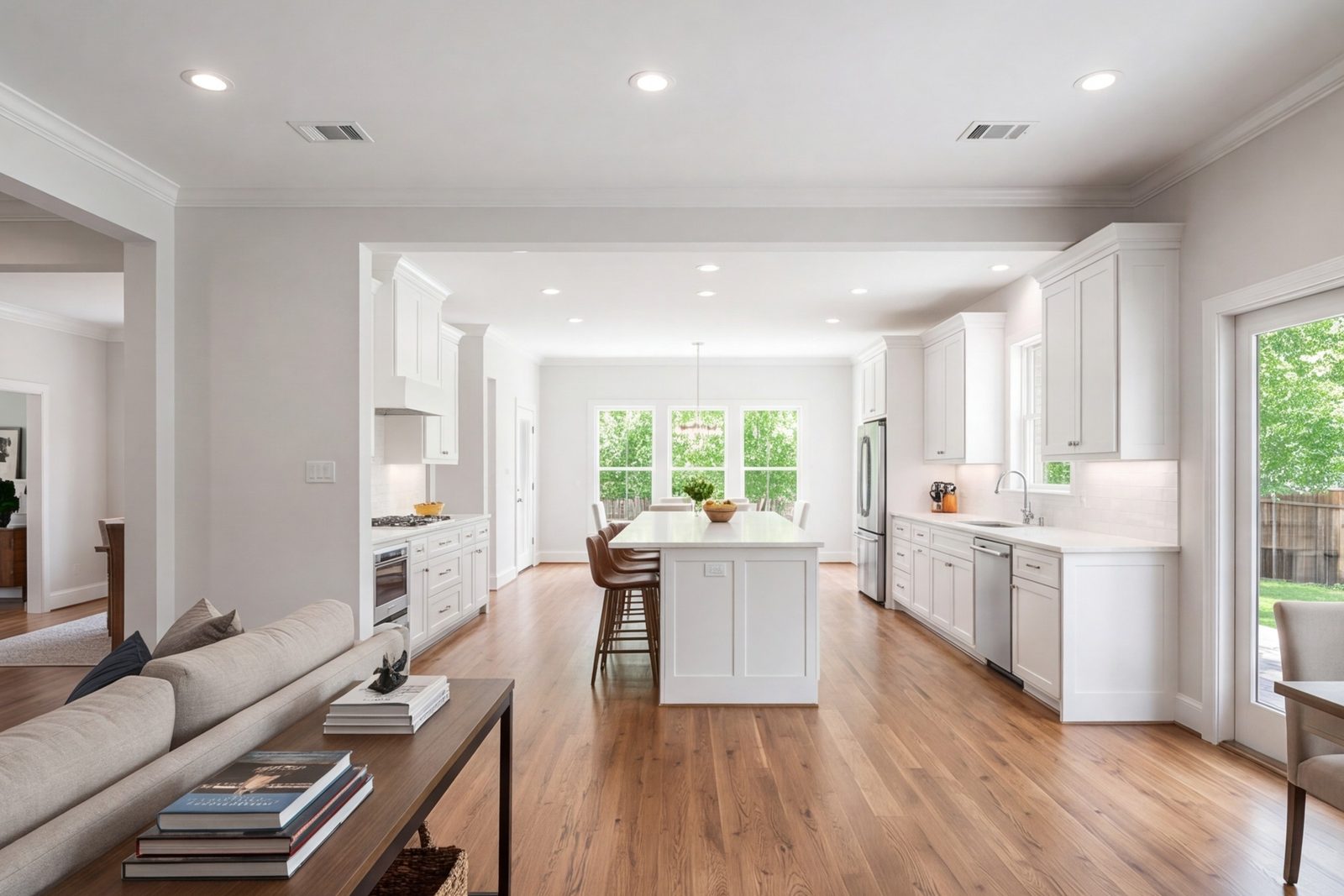 Haltom City home with kitchen opened to the living room